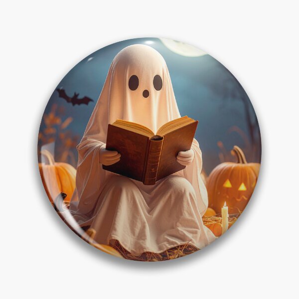Artikelvorschau, Ghost Reader in der Halloween-Nacht – „Gruselige Bücher“-Ästhetik entworfen und verkauft von raynanlago.