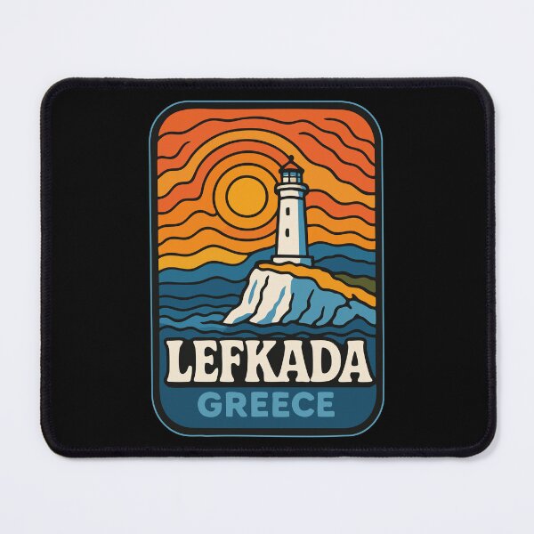 Item preview, Lefkada Greece Lighthouse Cape Ducato designed and sold by TomFrontierArt.