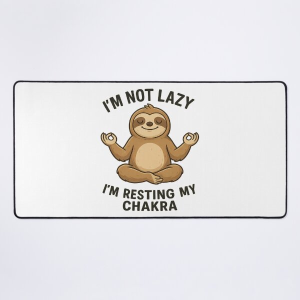 Item preview, Sloth Yoga – I'm Not Lazy, I'm Resting My Chakra designed and sold by VDekDesigns.
