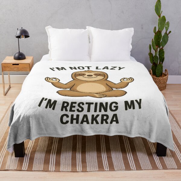 Item preview, Sloth Yoga – I'm Not Lazy, I'm Resting My Chakra designed and sold by VDekDesigns.