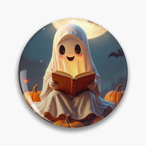 Artikelvorschau, Ghost Reader in der Halloween-Nacht – „Gruselige Bücher“-Ästhetik entworfen und verkauft von raynanlago.