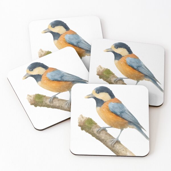 Item preview, Varied Tit (Sittiparus varius) designed and sold by HOMETOWN86.