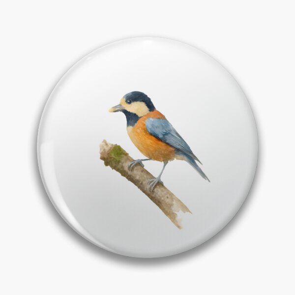 Item preview, Varied Tit (Sittiparus varius) designed and sold by HOMETOWN86.