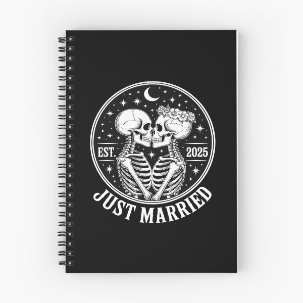 Item preview, Just Married 2025 Skeleton Halloween Couples designed and sold by Jadiantukora.