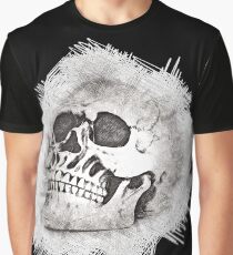 The Spooky Skull Sketch Graphic T-Shirt
