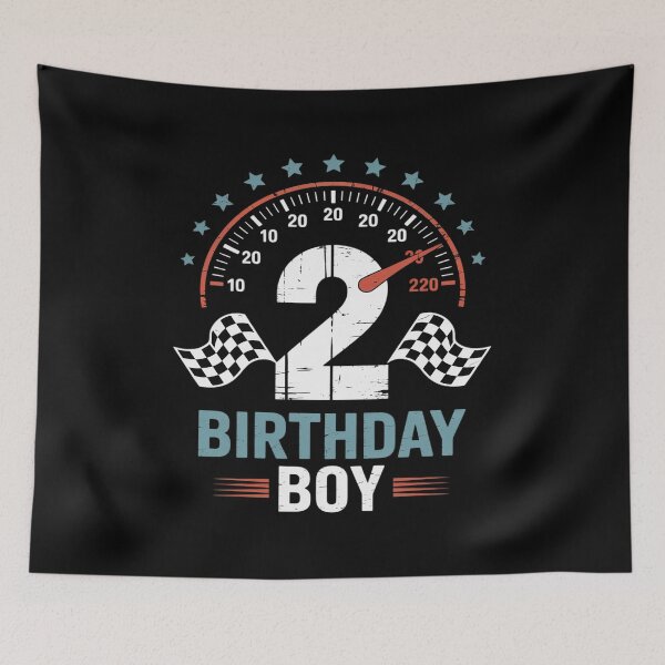 Item preview, Kids 2nd Birthday Boy 2 Second Race Car Birthday Racing Car Flag designed and sold by Jadiantukora.