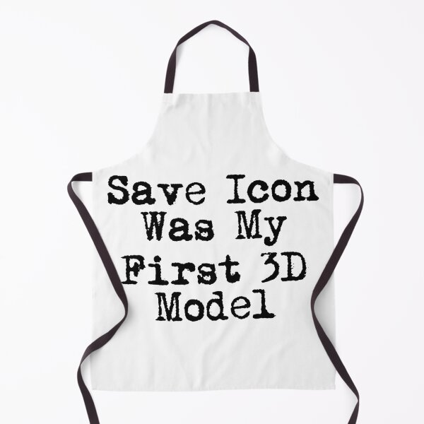Item preview, Save Icon Was My First 3D Model designed and sold by Ninjacatoff.