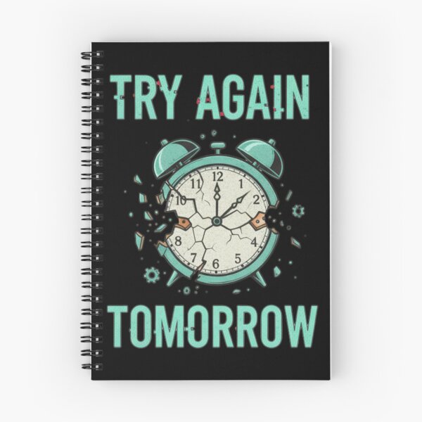 Item preview, Try Again Tomorrow Broken Alarm Clock designed and sold by Silent Watch Threads..