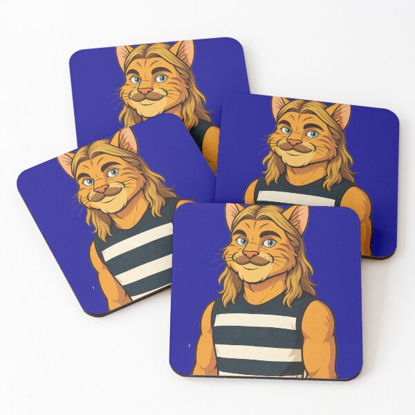 Item preview, Bazlenka Cat Mascot Geelong Football, Bailey designed and sold by Sport Fan Art .