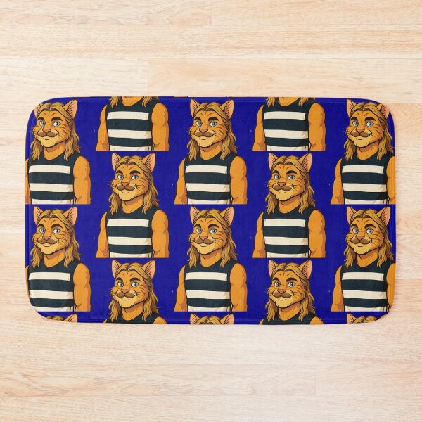 Item preview, Bazlenka Cat Mascot Geelong Football, Bailey designed and sold by Sport Fan Art .