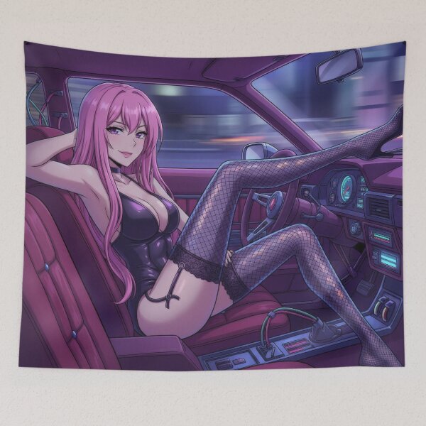 Item preview, Waifu in Driver Seat – Anime Car Interior designed and sold by GerwantSHOP.