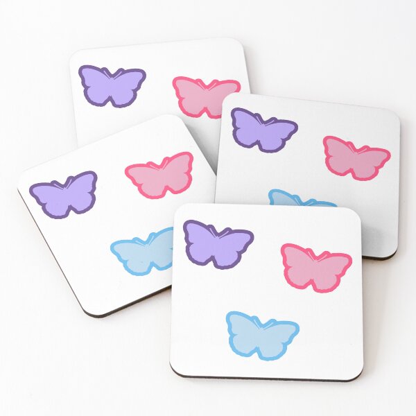 Item preview, pastel purple pink blue butterfly pack designed and sold by Aesthetic Crew.