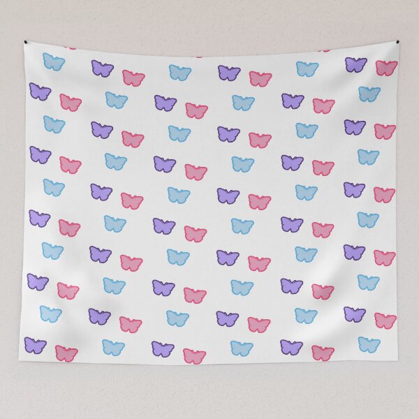 Item preview, pastel purple pink blue butterfly pack designed and sold by Aesthetic Crew.