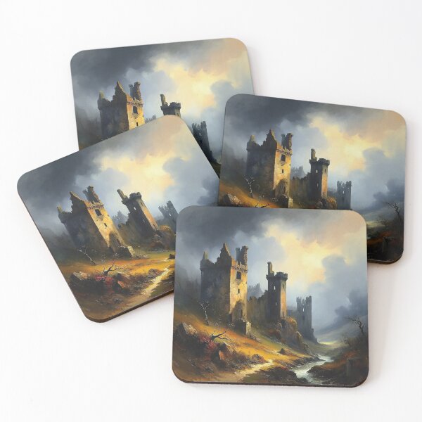 Item preview, Old Castle ruin painting after JMW Turner designed and sold by Vintage Designs +.