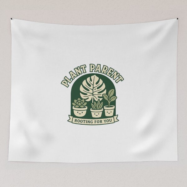 Item preview, Plant Mom & Dad • Monstera & Fiddle Leaf • Succulent Lover • Funny Pot Humor • Houseplant Aesthetic Tee & Sticker designed and sold by DavidMay.