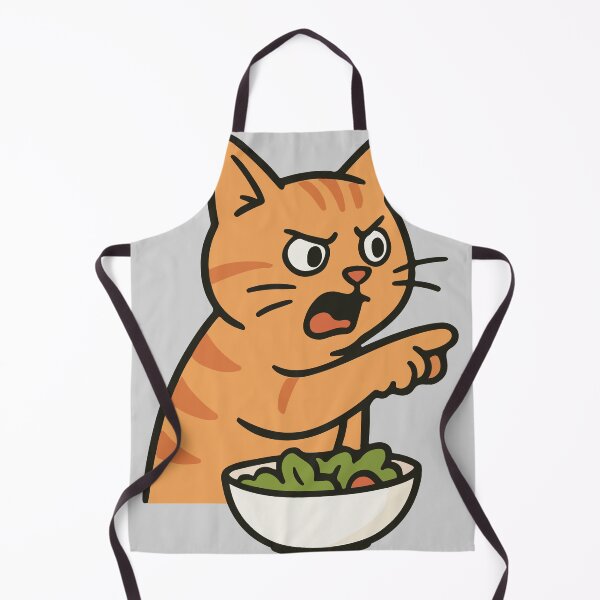 Item preview, Angry Cat Yelling at Salad Meme | Couple Designs | Silly Paws Studio designed and sold by SillyPawsStudio.
