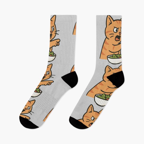 Item preview, Angry Cat Yelling at Salad Meme | Couple Designs | Silly Paws Studio designed and sold by SillyPawsStudio.