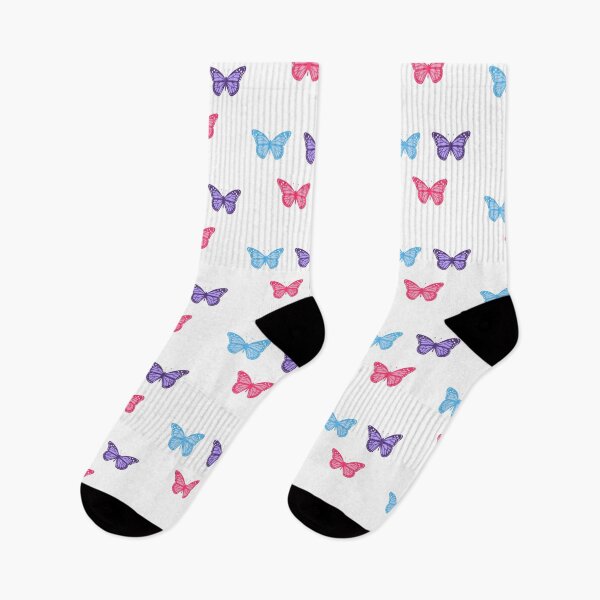 Item preview, blue butterfly purple butterfly pink butterfly pack designed and sold by Aesthetic Crew.