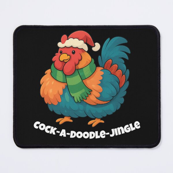 Item preview, Merry Cluckmas Funny Chubby Rooster Christmas designed and sold by Maryna_Reine.