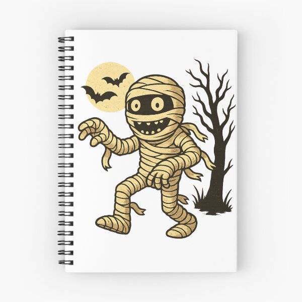 Item preview, Funny Scary Cartoon Mummy – Halloween Spooky Cute Illustration designed and sold by Wild-way Art.
