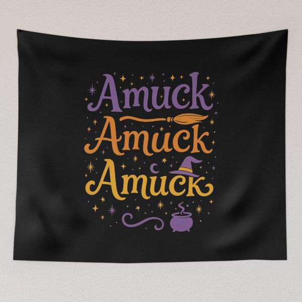 Item preview, Whimsical “Amuck Amuck Amuck” Hocus Pocus Parody Halloween T-Shirt designed and sold by Taberland.