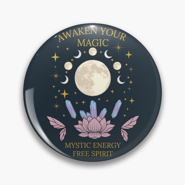 Item preview, Awaken Your Magic – Mystic Energy Free Spirit Boho Moon Lotus Design designed and sold by SBrushbox.