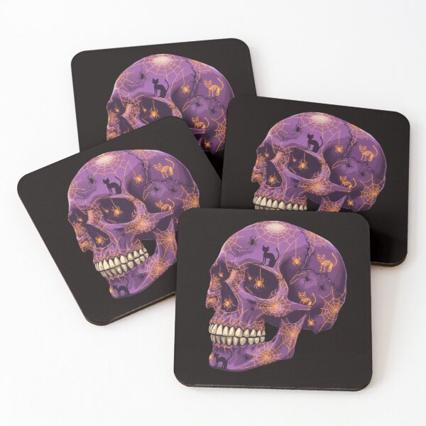 Item preview, Spooky Spiderweb Skull - Halloween Vibes designed and sold by ViviByPaula.