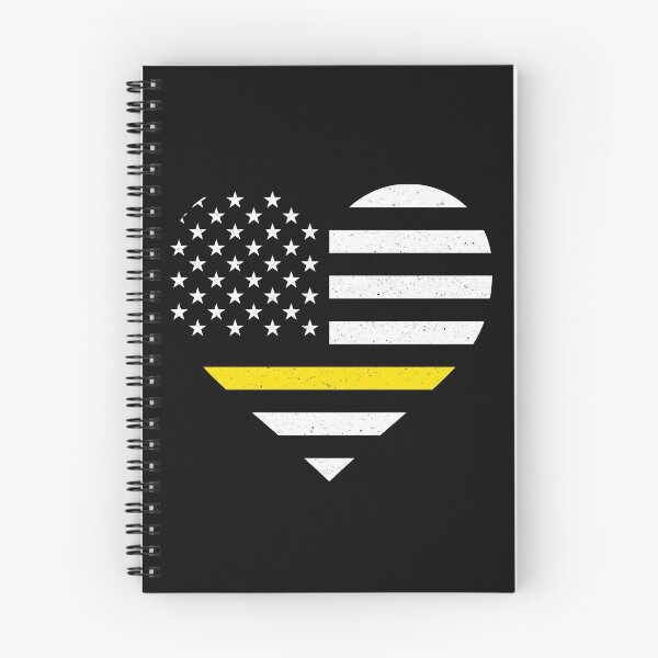 Item preview, 911 Dispatcher Thin Gold Line American Flag Heart designed and sold by inkedtee.