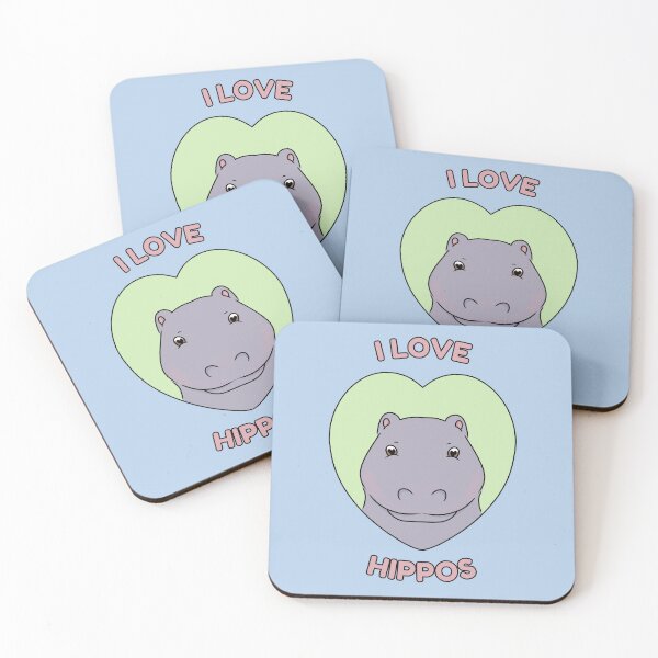 Item preview, I LOVE HIPPOS designed and sold by HugSomeNettles.