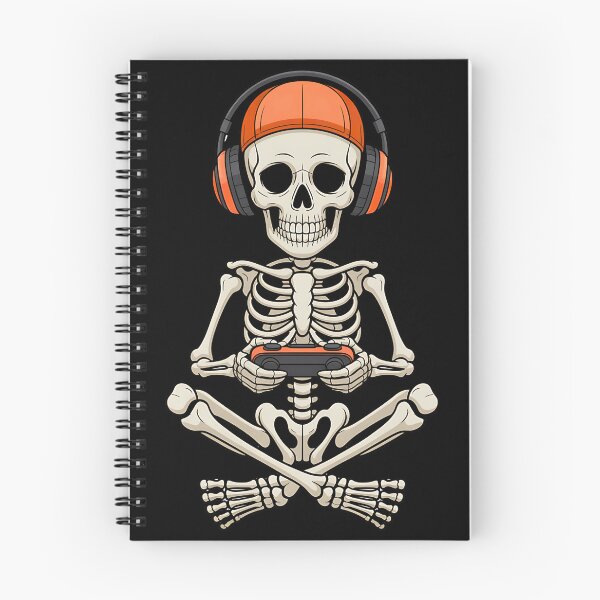 Item preview, Halloween Skeleton Gamer Video Gaming designed and sold by BloomMarch.