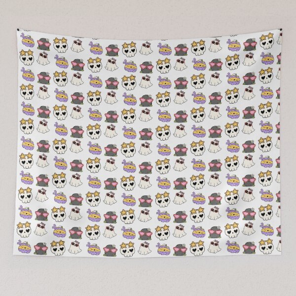 Item preview, Cute Halloween Ghost and Pumpkin designed and sold by graphic-genie.