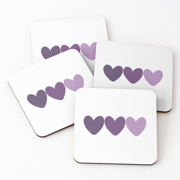 Item preview, purple hearts designed and sold by Aesthetic Crew.