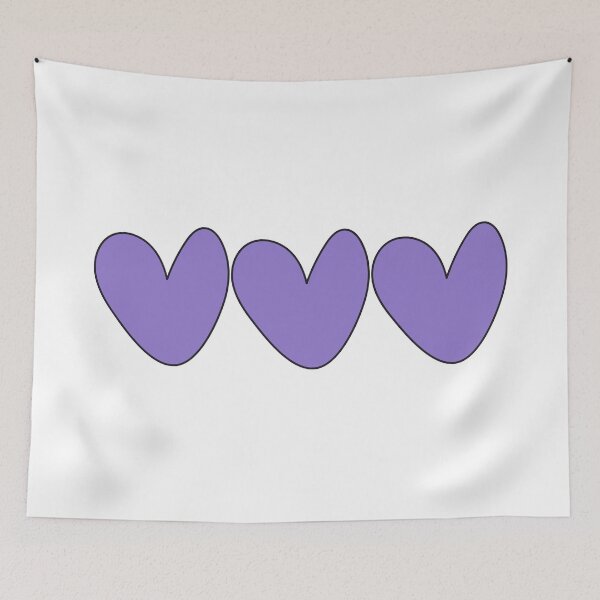 Item preview, purple hearts designed and sold by Aesthetic Crew.