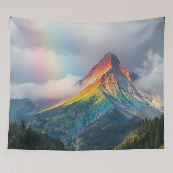 Item preview, Mountain Rainbow  designed and sold by Tanu Biswas.