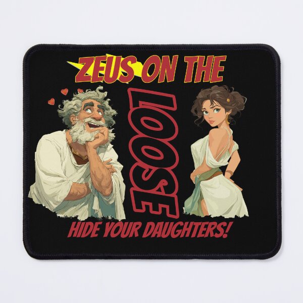 Item preview, Zeus on the Loose – Funny Greek Mythology T-Shirt designed and sold by EchoesofMyths.