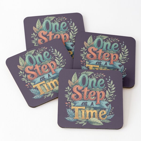 Item preview, One Step At A Time– Motivational Quote Design designed and sold by BoSherif.