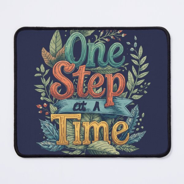 Item preview, One Step At A Time– Motivational Quote Design designed and sold by BoSherif.