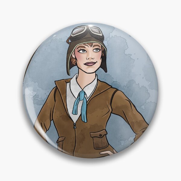 Item preview, Amelia Earhart - American Aviator designed and sold by Lauren Eldridge-Murray.