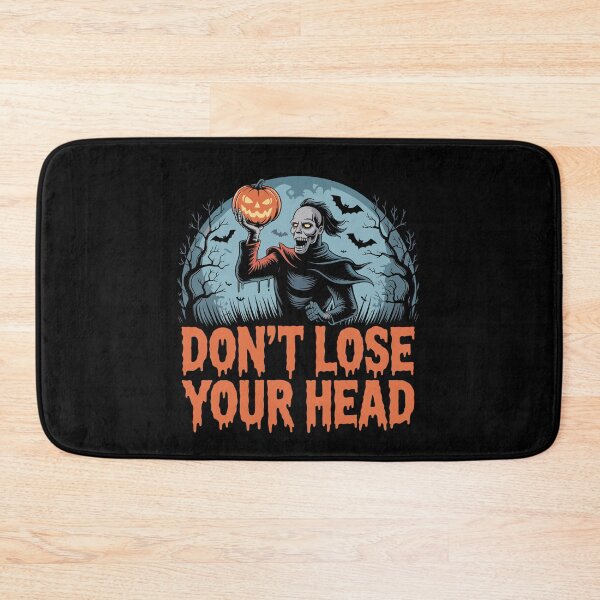 Item preview, The Phantom of the Pumpkin: The Headless Horseman holds his glowing pumpkin head high. For the Halloween Festive Season designed and sold by Camel & Quirk.