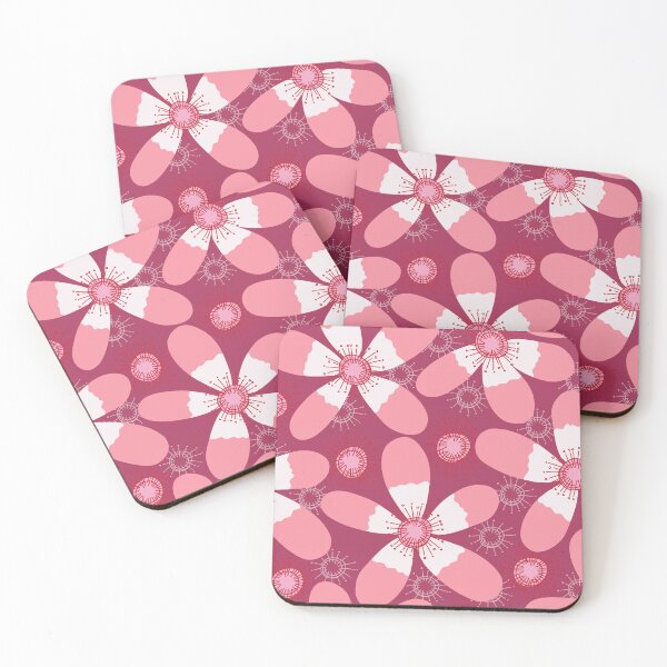 Item preview, Boho tropical cottagecore floral wildberry pink designed and sold by FrancesPoff.