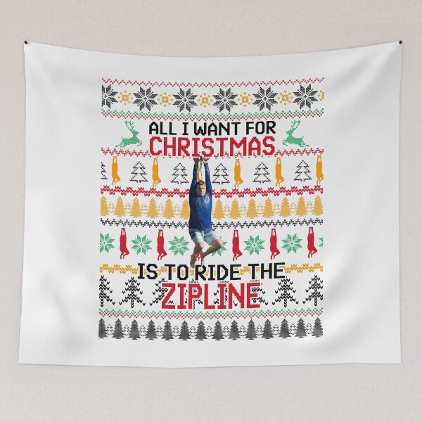 Item preview, All I Want For Christmas Zipline  designed and sold by colornatics.