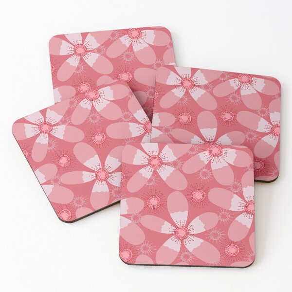 Item preview, Boho tropical cottagecore floral watermelon pink designed and sold by FrancesPoff.