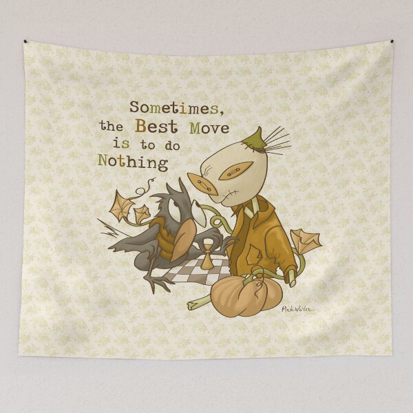 Item preview, Crow’s Chess Finale with Lazy Scarecrow designed and sold by Pink Writer.
