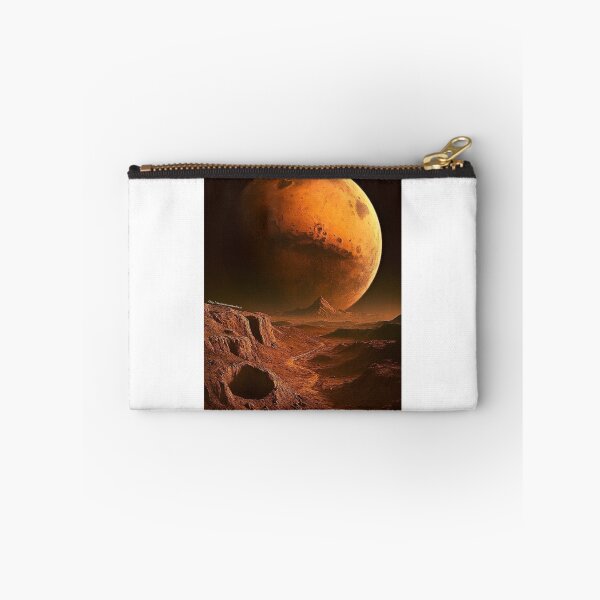 Item preview, Martian Horizon – Realistic Moon Landscape with View of Mars For Men designed and sold by HealerMoonHuntressDesigns.