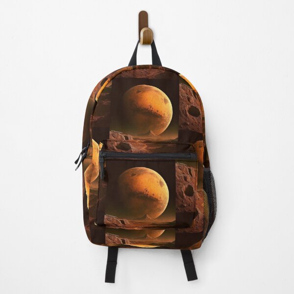 Item preview, Martian Horizon – Realistic Moon Landscape with View of Mars For Men designed and sold by HealerMoonHuntressDesigns.