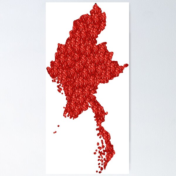 Item preview, Red Rhinestone Myanmar designed and sold by TheIconSmith.