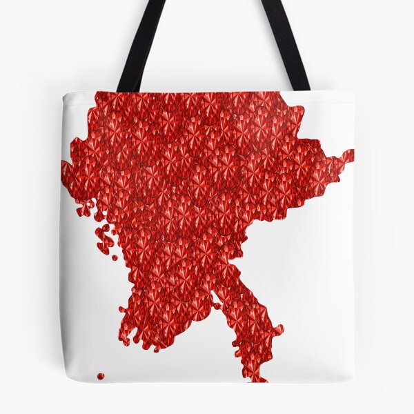 Item preview, Red Rhinestone Myanmar designed and sold by TheIconSmith.