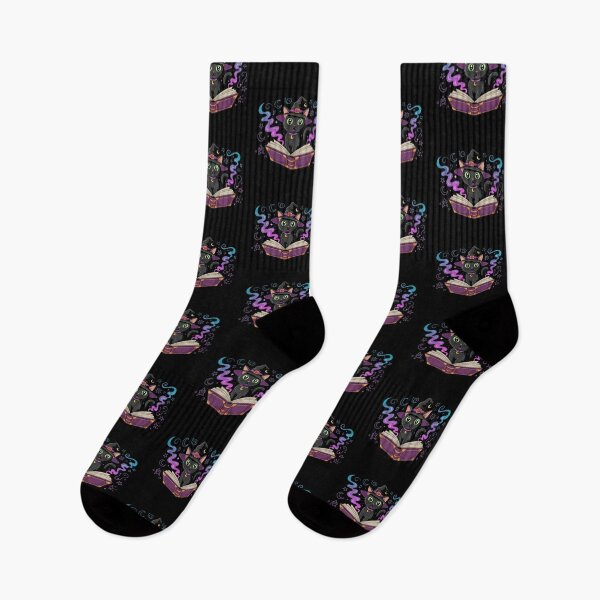 Item preview, Cute Witch Cat with Magic Spell Book designed and sold by MonkiFlipp.