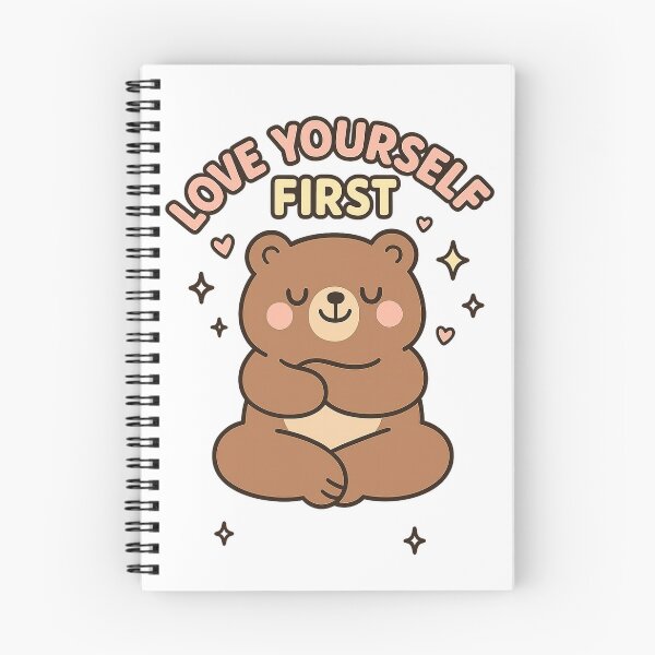 Artikelvorschau, Liebe dich selbst zuerst, molliger Bär, der umarmt entworfen und verkauft von RandomPrints.