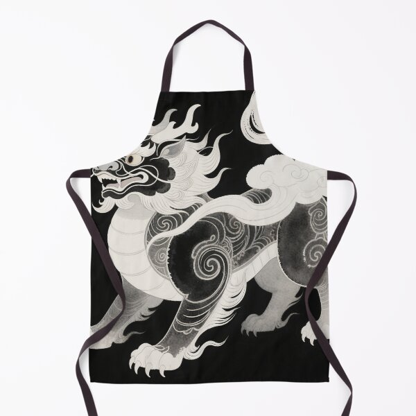 Item preview, Monochromatic Eastern Guardian Dragon-Lion designed and sold by zzz888.
